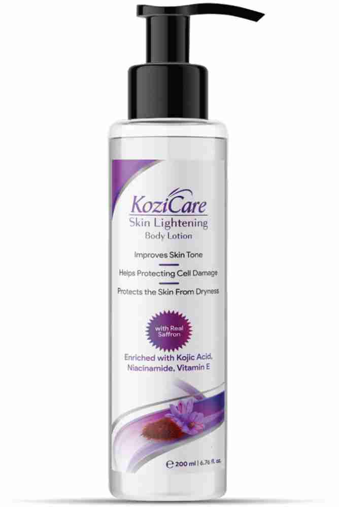 Kozicare Real Saffron Lightening Brightening Body lotion with Real Saffron Kojic Acid