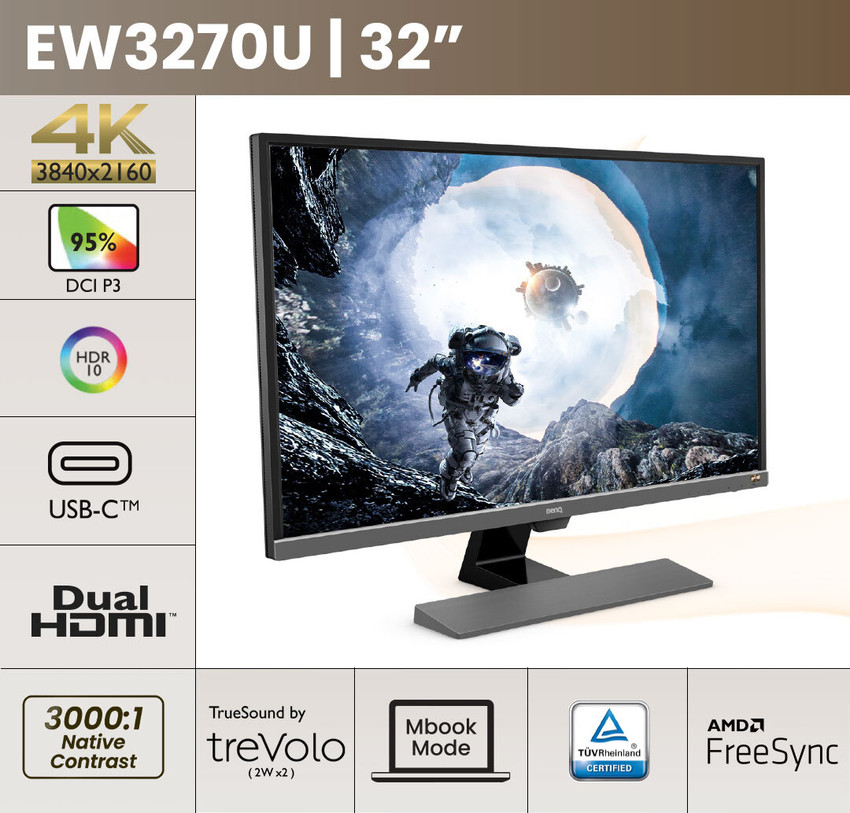 BenQ 80.01 cm (31.5 inch) 4K Ultra HD LED Backlit VA Panel
