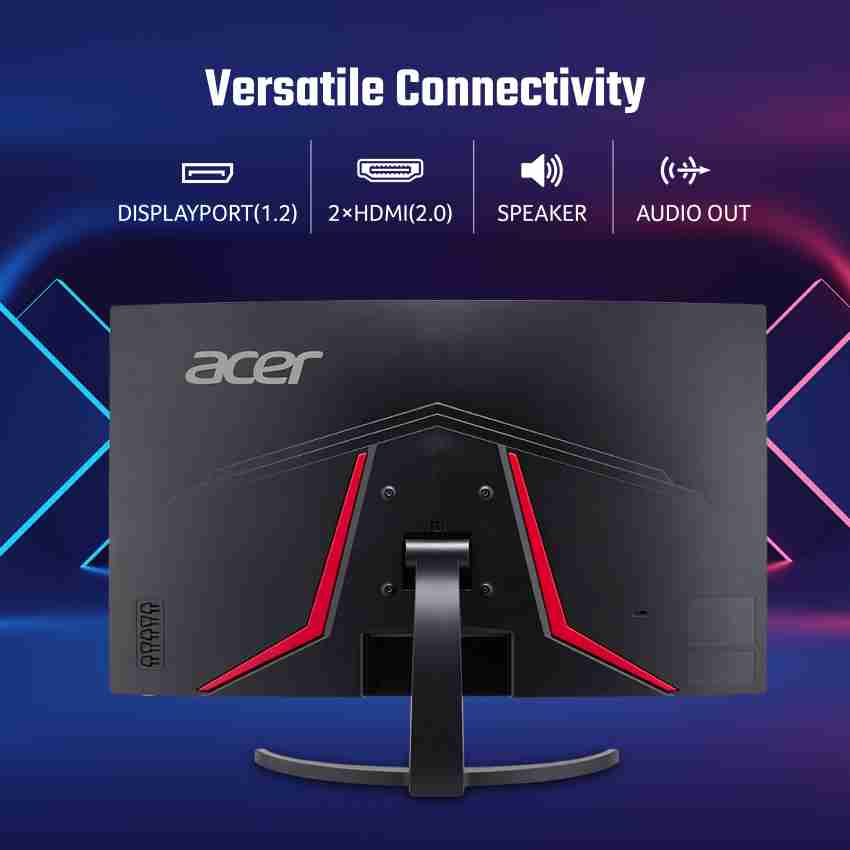 Acer NITRO 31.5 inch Curved Full HD LED Backlit VA Panel with 1500R  Curvature, Stereo Speakers, 2X HDMI & DP Ports, Eye Care Gaming Monitor  (ED320Q) Price in India - Buy Acer
