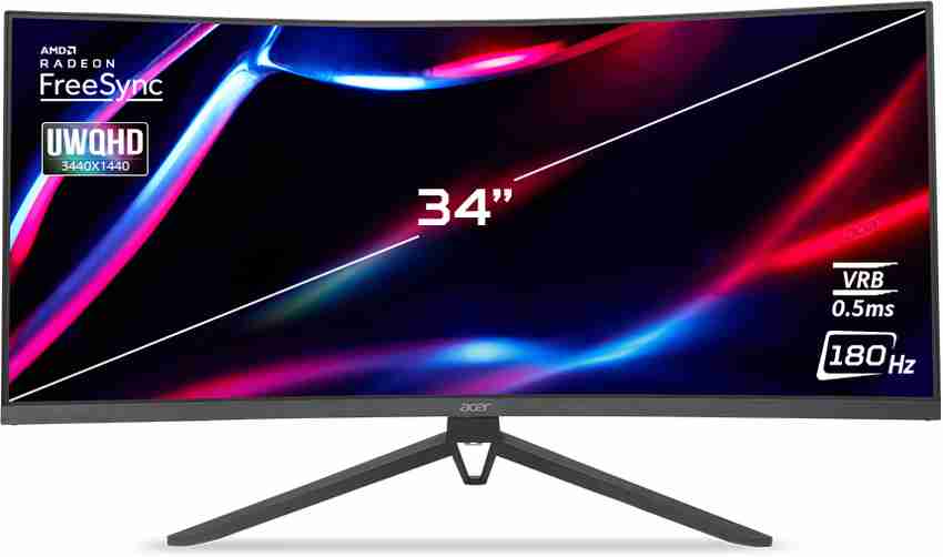 Acer Nitro ED3 86.36 cm (34 inch) Curved UWQHD LED Backlit VA  