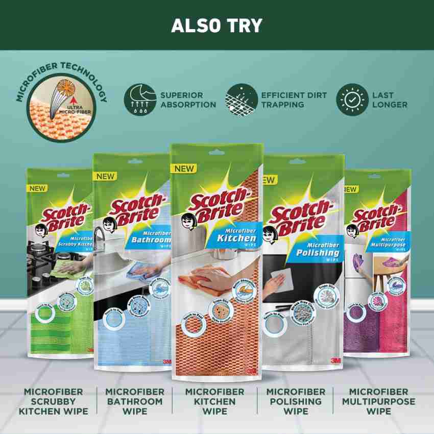 Scotch-Brite Reusable, Biodegradable, Multi-color Sponge Wipe Price in  India - Buy Scotch-Brite Reusable, Biodegradable, Multi-color Sponge Wipe  online at