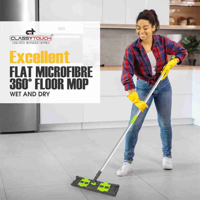 360 Degree Spin Cleaning Floor Mop Multifunctional Flat Mop