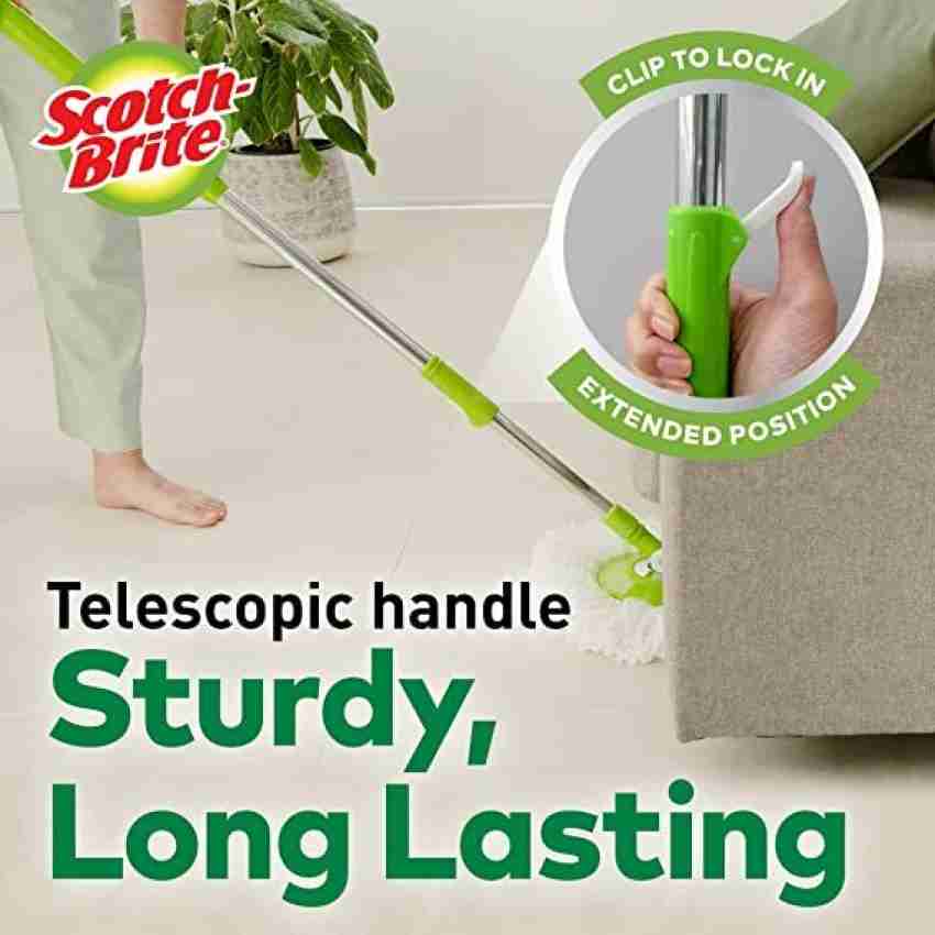 Scotch-Brite Spin Mop Head and Handle (Suitable for Scotch-Brite 2