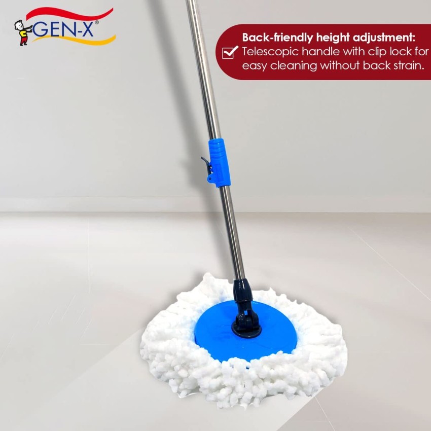 UNIQUE Spin mop Bucket Mop steel Wringer 1 floor magic mop stick