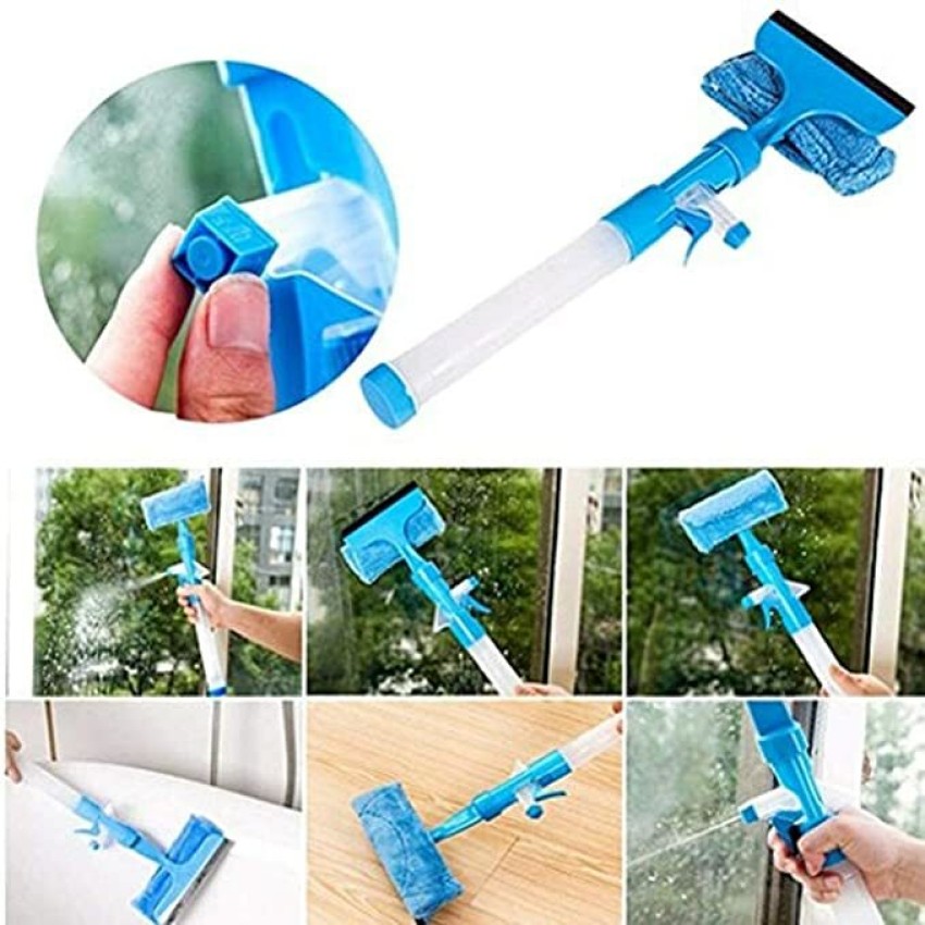 Multifunction Home Tools Spray Water Brush Cleaner Glass Cleaning Brush  Glass Wiper Window Cleaner