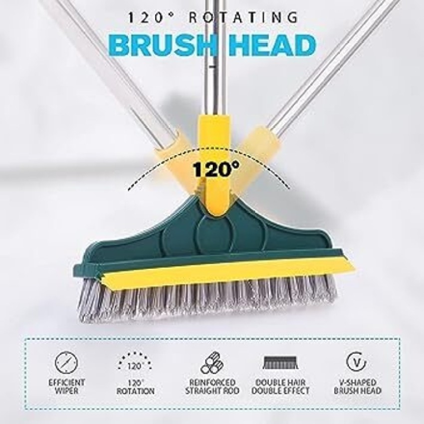 Buy Madric Scrub Brush Tile Cleaner Brush with Scraper Bathroom