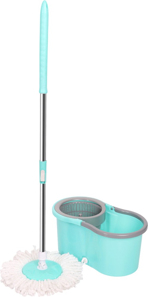 Qozent Household Mop Automatic Spin Mop Cleaning and drying mop(With 2  Refill) Wet & Dry Mop Price in India - Buy Qozent Household Mop Automatic  Spin Mop Cleaning and drying mop(With 2