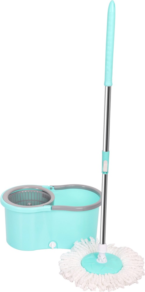 Qozent Household Mop Automatic Spin Mop Cleaning and drying mop(With 2  Refill) Wet & Dry Mop Price in India - Buy Qozent Household Mop Automatic  Spin Mop Cleaning and drying mop(With 2