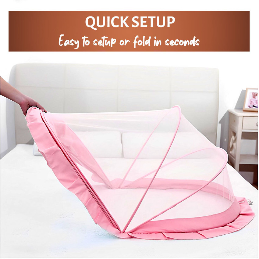 Portable foldable crib with mosquito net shop