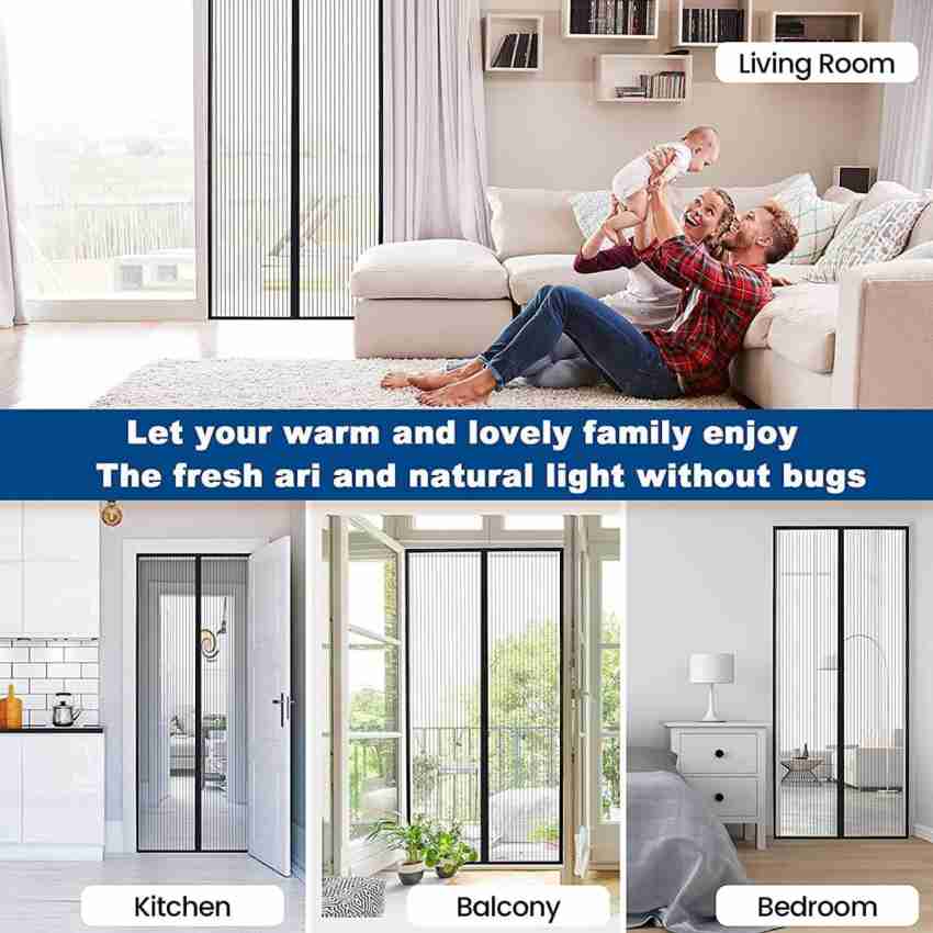 nilkanth creation hub Polyester Adults Washable Magic Mesh Magnetic Curtain  for Doors mosquitoes and fly Protection Mosquito Net Price in India - Buy  nilkanth creation hub Polyester Adults Washable Magic Mesh Magnetic
