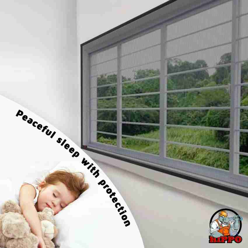 buyagain HDPE - High Density Poly Ethylene Infants Washable Polyester  Adults PVC Coated Mosquito net for Windows