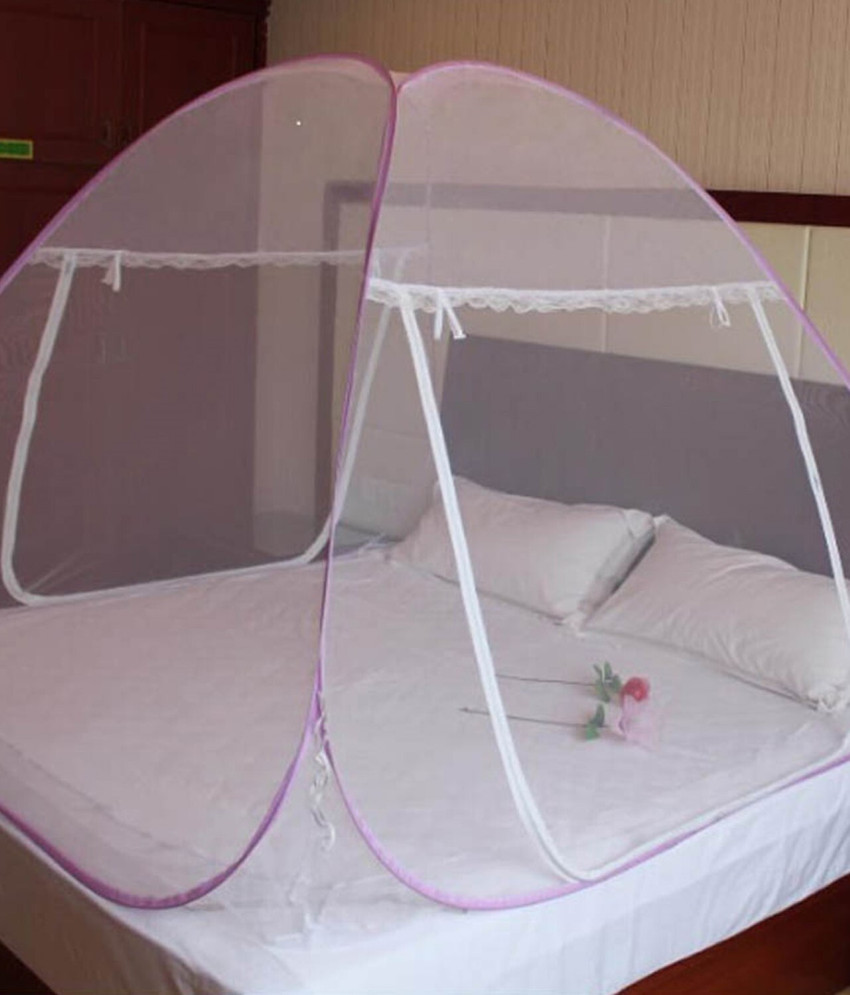 ANS Polyester Adults Washable Foldable Tent Style Mosquito net