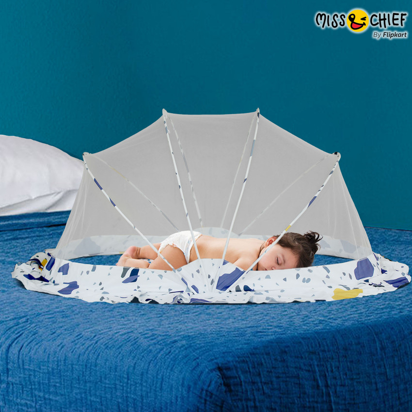 Miss Chief Nylon Infants Foldable Baby Mosquito Net Bottomless