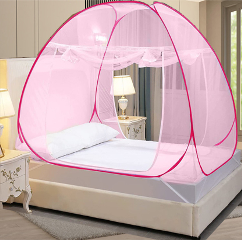 KHANJAN FASHION Polyester Adults Washable PINK mosquito net low price machardani bed for kids machardani stand mosquito n Mosquito Net Price in India Buy KHANJAN FASHION Polyester Adults Washable PINK...