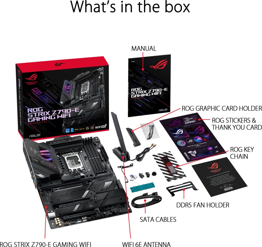 ASUS ROG STRIX Z790-E GAMING WIFI Motherboard - ASUS : Flipkart.com