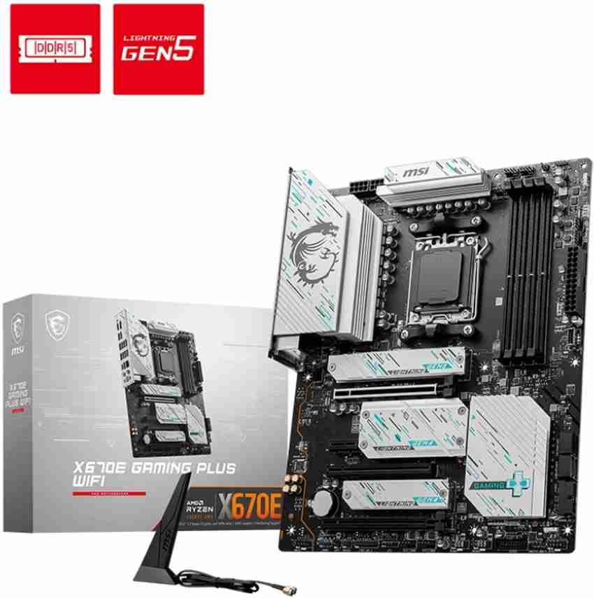 MSI X670E GAMING PLUS WIFI AM5Socket ATX AMD X670 Chipset DDR5 