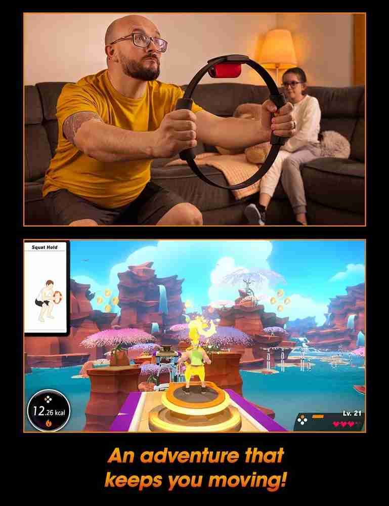 Game Ring Fit Wii Wii Fit Nintendo Ring Wii Fit Adventure Switch