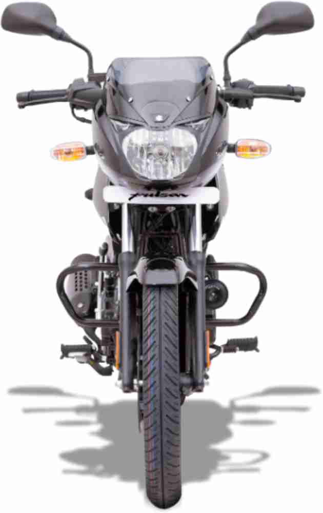 Pulsar 125 NEON DISC SINGLE SEAT Booking for Ex Showroom Price Ebony Black With Platinum Silver Decals