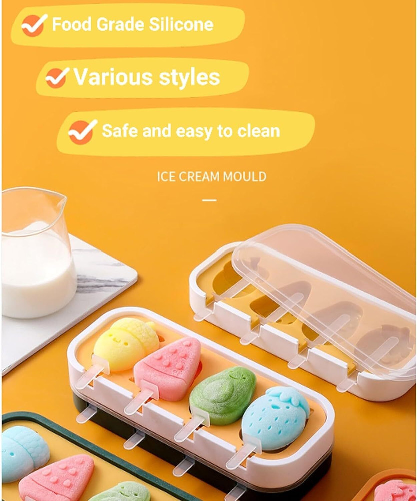 Tlismi Silicone Chocolate Mould Strawberry Theme Silicone Ice Cream Molds DIY Cute Cartoon Shapes Kulfi Popsicle Price in India Buy Tlismi Silicone Chocolate Mould Strawberry Theme Silicone Ice Cream ...