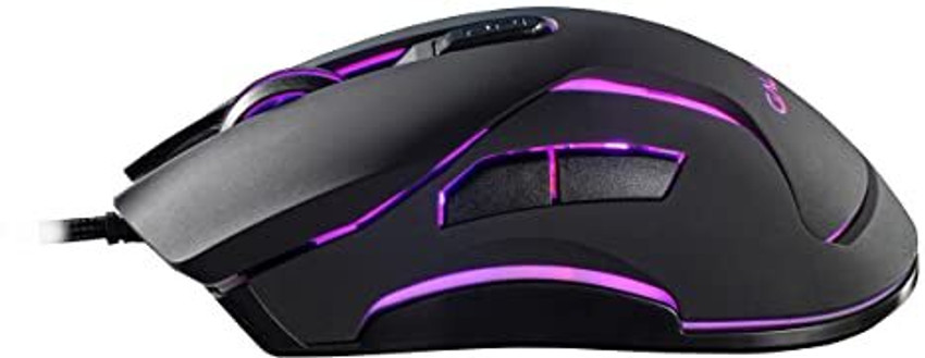 RUNMUS RGB Gaming Mouse, Ergonomic USB Gaming Mice for PC, Laptop, 6400 DPI  Adjustable 