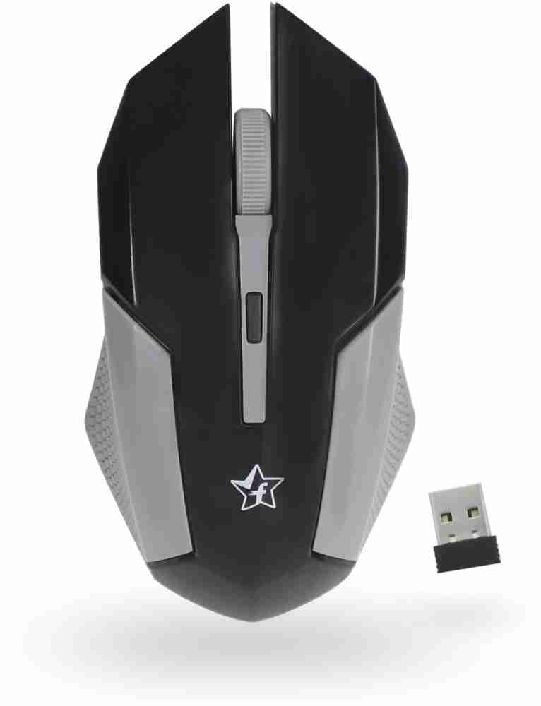 RPM Euro Games USB Wireless Gaming Mouse Rechargeable Black | 3200 DPI |  RGB Backlit | 7 Buttons