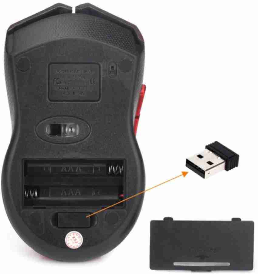 Elderbuy 6 Button With USB 2.0 Nano Receiver Wireless Optical Gaming Mouse  - Elderbuy 