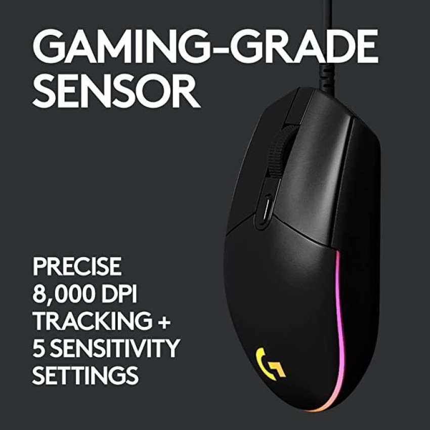 MOUSE LOGITECH GAMER G203 NEGRO RGB