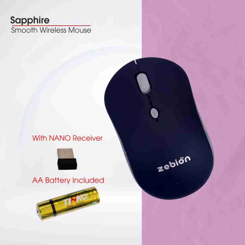 Zebion Sapphire Smooth Wireless Mouse at Rs 560/piece