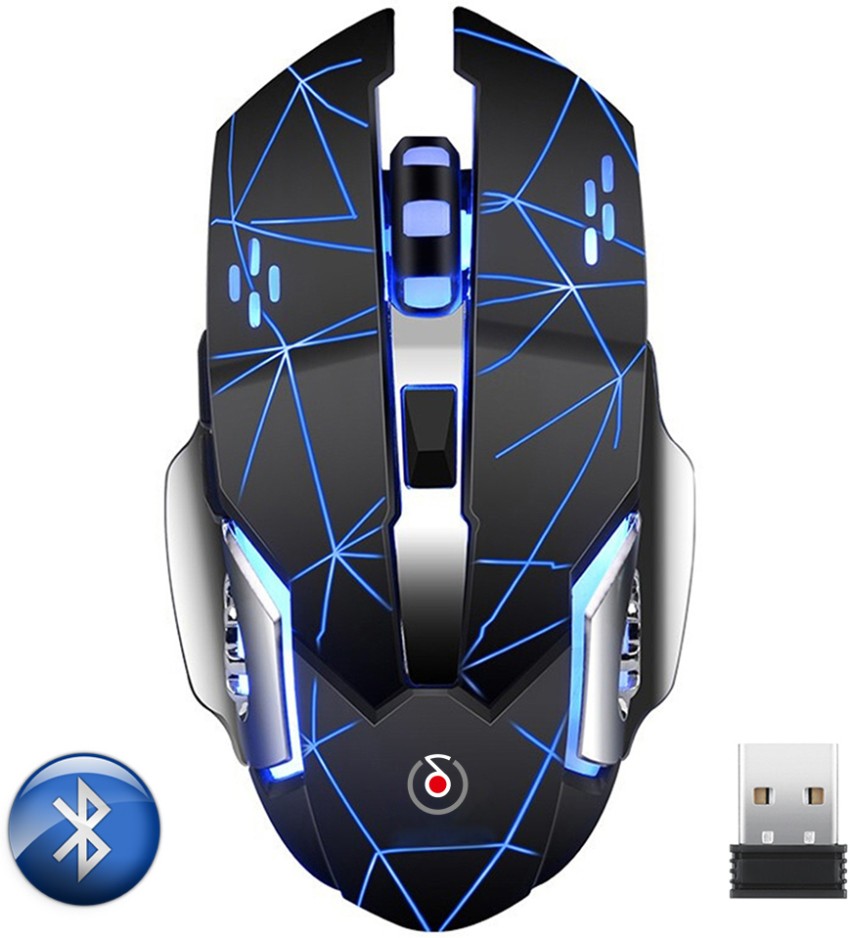 RPM Euro Games Wireless Gaming Mouse Bluetooth & 2.4 G Connect, RGB  Backlit, 6 Buttons