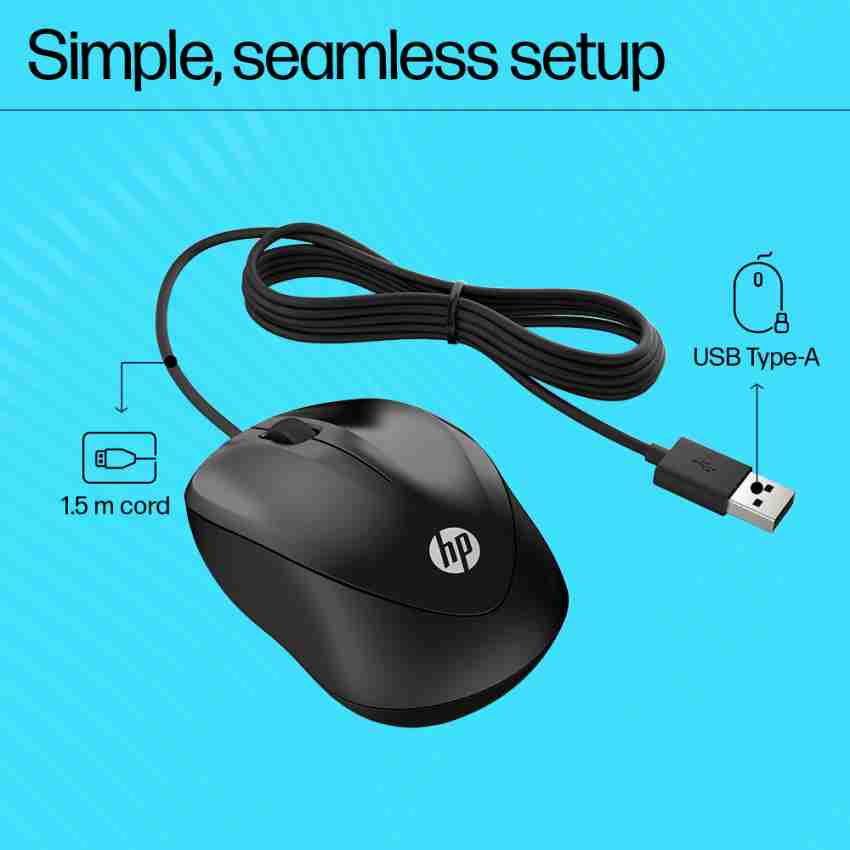 HP 1000 Wired Optical Mouse - HP 