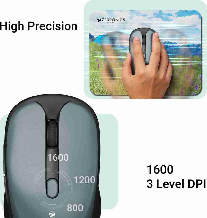 Zebronics Gem Green Wireless Mouse Buy Zebronics Gem