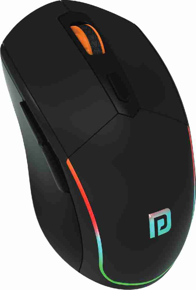 RPM Euro Games USB Wireless Gaming Mouse Rechargeable Black | 3200 DPI |  RGB Backlit | 7 Buttons