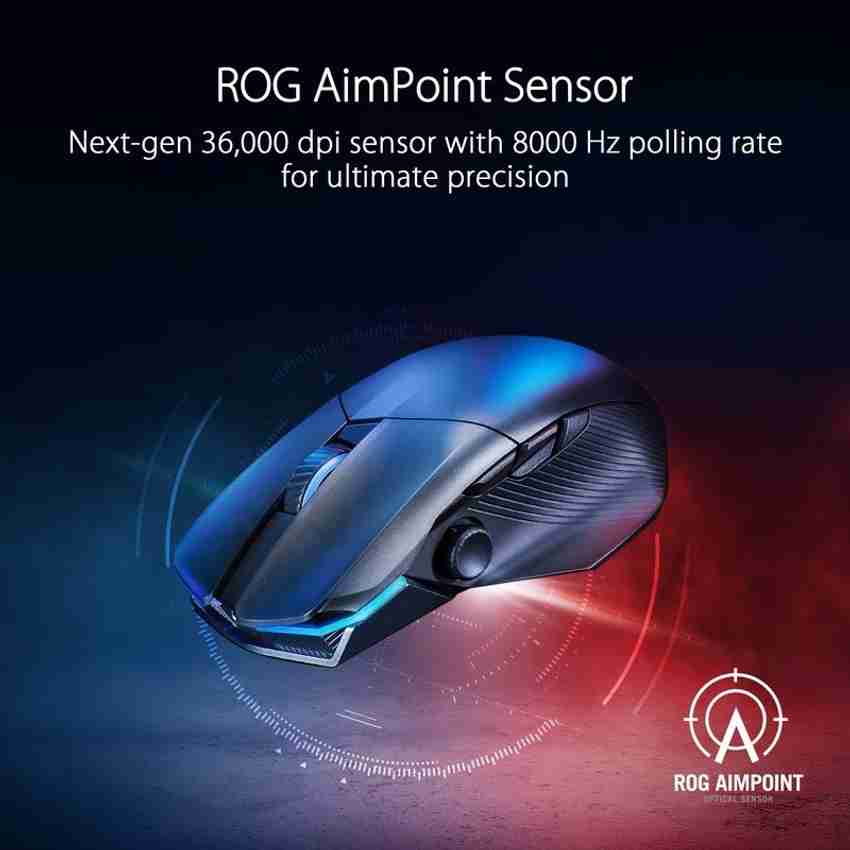 ASUS ROG Chakram souris Droitier RF Wireless + Bluetooth + USB