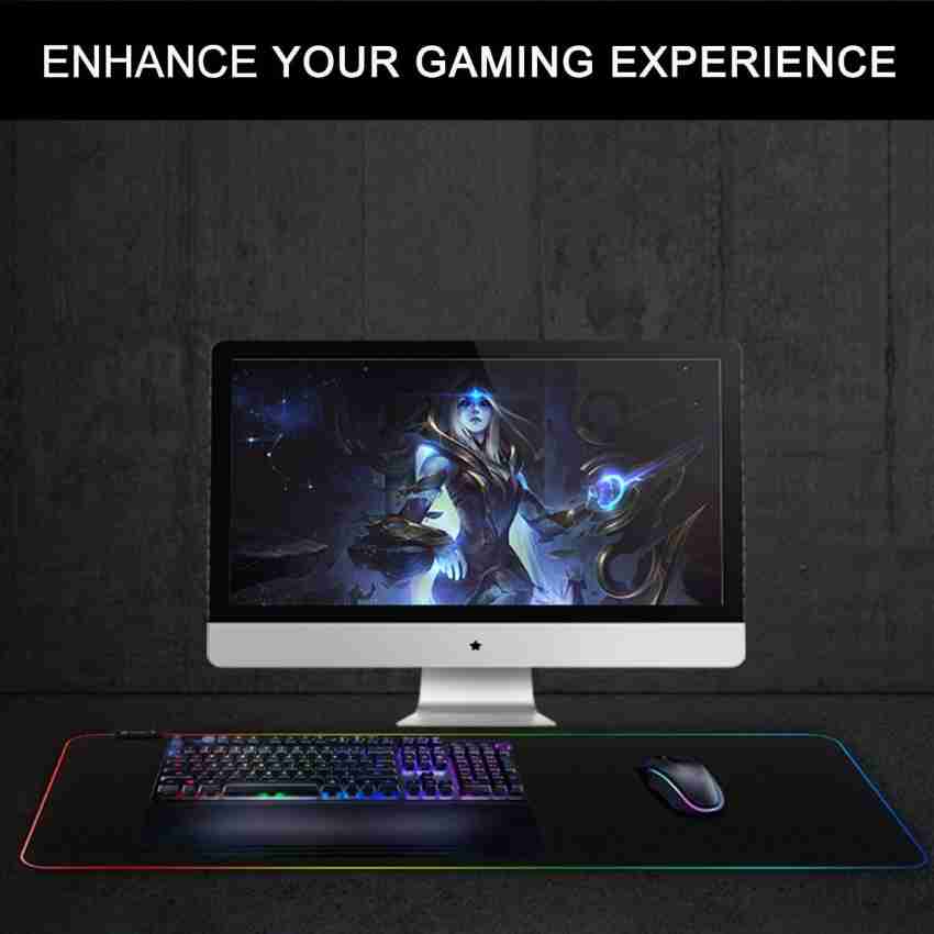 Speed RGB Gaming Mouse Pad, Soft Glowing 14 LED Modes, Gaming Desk
