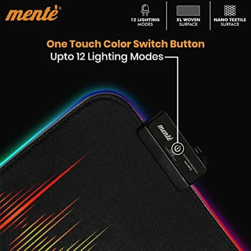 Mente RGB Gaming Mouse PAD XXL Woven Surface Nano Textile Surface