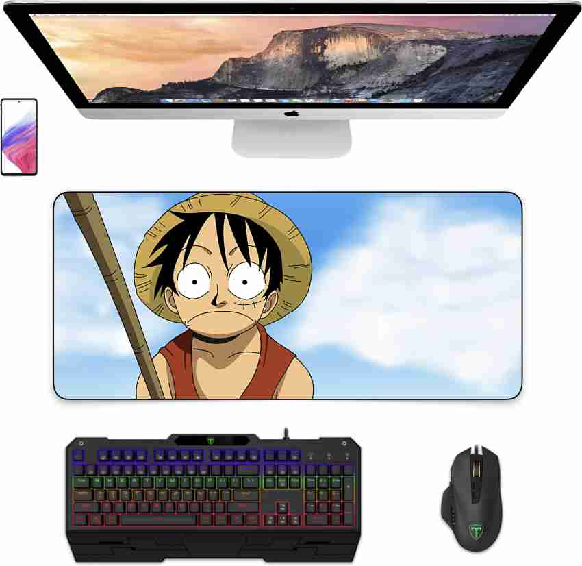 Times Comic Luffy Fishing Mouse Pad  One Piece Anime Mouse Pad For Laptop  And Gaming Pc Mousepad - Times Comic 