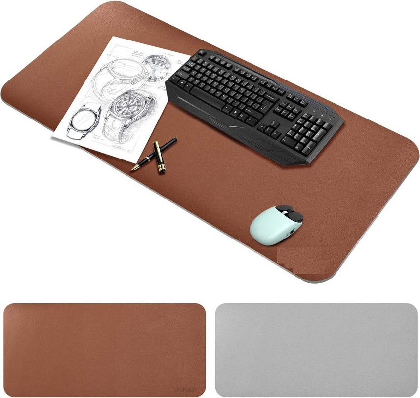 SEAVOKES DUAL SIDE Leather Desk Pad Protector Mouse Pad Office Desk Mat 90 45 CM Mousepad SEAVOKES Flipkart