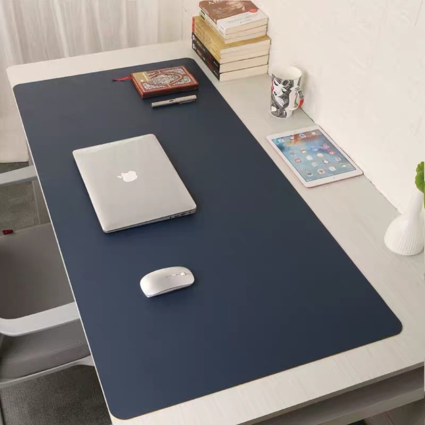 Accuratus Felt Laptop Desk Pad - Gris/Cuir - Tapis de souris