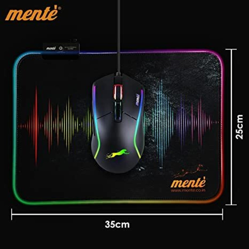 Mente RGB Gaming Mouse PAD XXL Woven Surface Nano Textile Surface