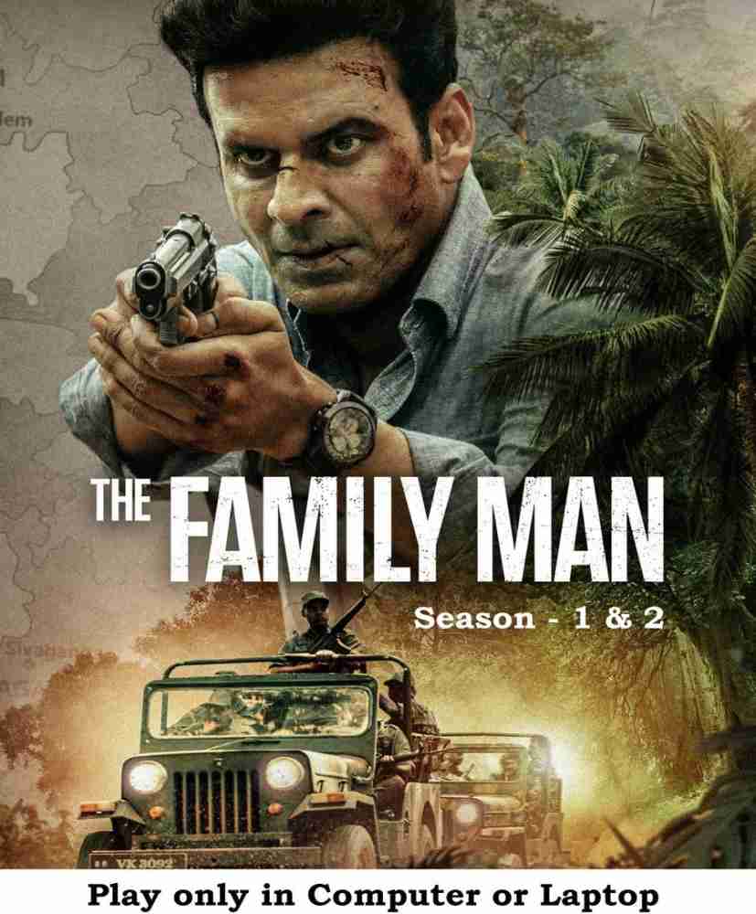 The Family Man 1 2 2 web series in Hindi Play only in Laptop or Computer HD print without poster Price in India Buy The Family Man 1 2