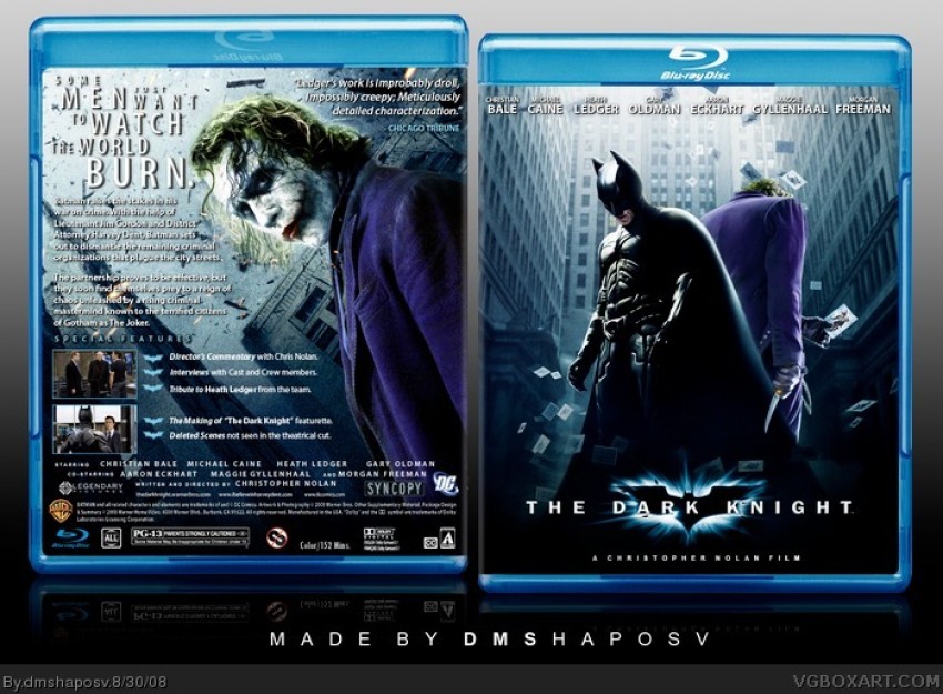 The Dark Knight (DVD, 2008, Widescreen) : Christian Bale, Heath