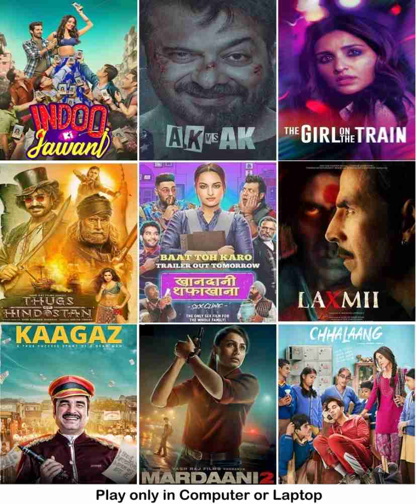 Indoo Ki Jawani , ak vs ak , The Girl on the Train , Thugs of Hindostan ,  Khandani Shafakhana , Laxmii , Kaagaz , Mardaani 2 , Chhalaang (9 Movies) in