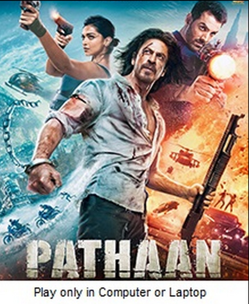 Pathaan 2023 Play only in Computer or Lapotp it s burn data DVD