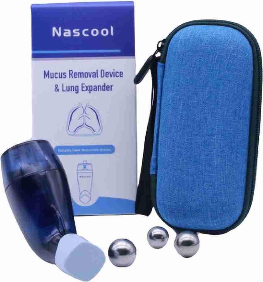 Nascool Mucus Removal Device with Travel Case, Lung expander and Mucus  extractor device for the treatment of COPD, Asthma, Bronchitis, Cystic  Fibrosis, Smoker Relief
