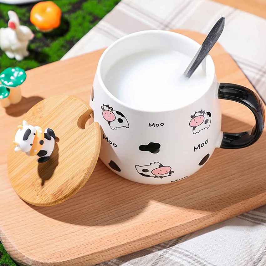 Buy 3D Animal Coffee Mug with Wooden Lid & Spoon-Pack of 1-Multi Design  Online in India – Skyborn