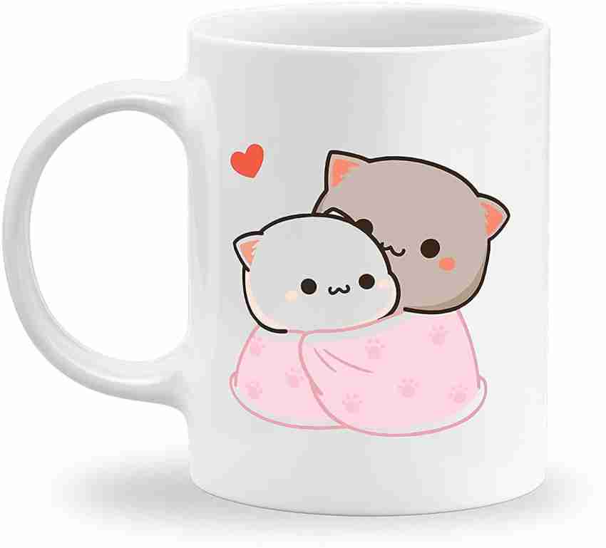 AMAR CREATION Goma & Peach Bear Printed Couple Coffees Brand Set of 2  Ceramic 11oz 350ml Ceramic Coffee Mug Price in India - Buy AMAR CREATION  Goma & Peach Bear Printed Couple