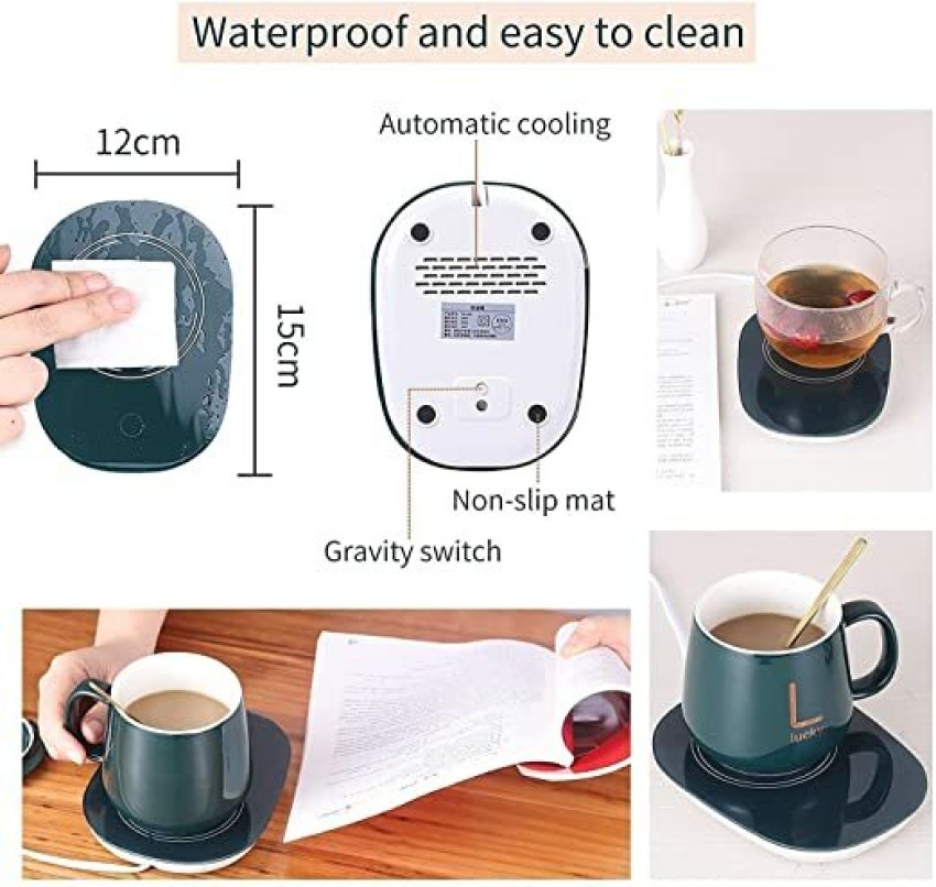 Dropship Electric Coffee Mug Warmer For Desk Auto Shut Off USB Tea Milk Beverage  Cup 3 Temperature Setting to Sell Online at a Lower Price