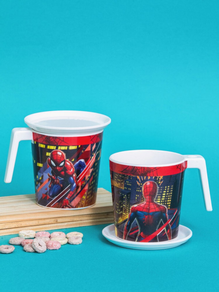 Buy Servewell Spiderman Melamine Laura Mug Large Kids Set - Set of