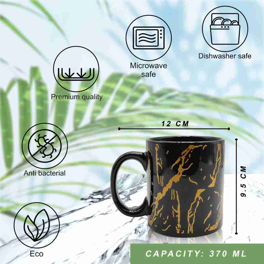 Modern White Matte Coffee Mugs, 250 ML, Microwave Safe, Dishwasher