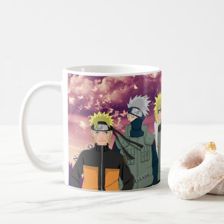 Mug Anime Naruto No. 14, Mug With Print, Naruto Uzuma, Kakashi Hatake,  Sakura Haruno, Driarai, 330